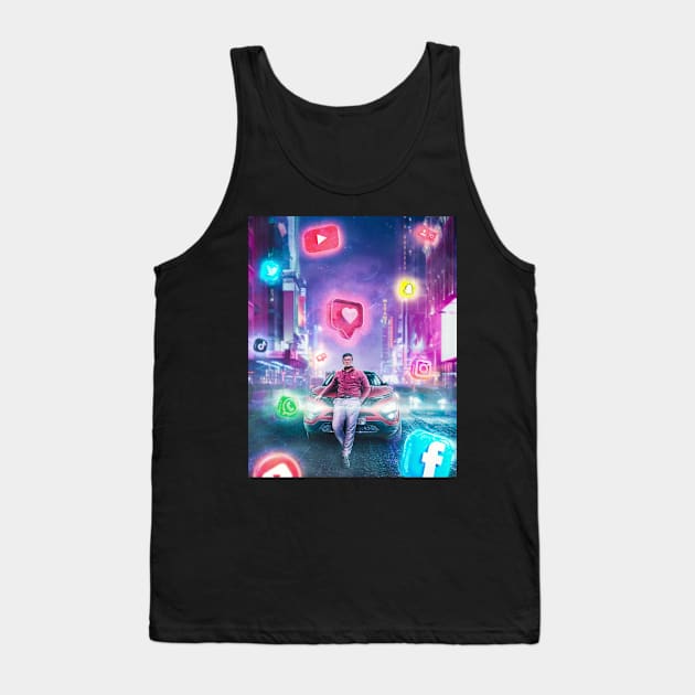 Like, Comment, & Share Tank Top by Aniket Patel